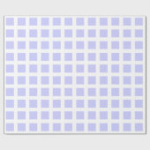 正方形 – 白のパウダーブルー ラッピングペーパー (フラット)