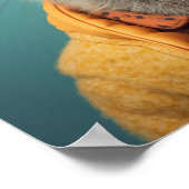 正方形「素晴らしいメルカート」のポスター ポスター (角)