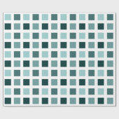 正方形 – 緑の濃淡 ラッピングペーパー (フラット)