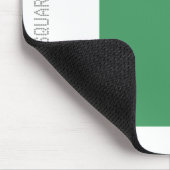 正方形 – 陸軍の緑と白 マウスパッド (コーナー)