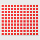 正方形 – 黒の赤 ラッピングペーパー (フラット)