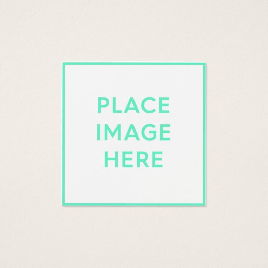 正方形、2.5インチx 2.5インチプロファイルカード (正面)