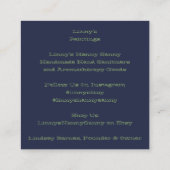 正方形、2.5インチx 2.5インチ名刺 スクエア名刺 (裏面)