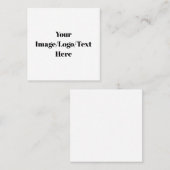 正方形、2.5インチx 2.5インチ名刺 スクエア名刺 (正面/裏面)