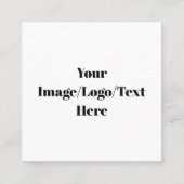 正方形、2.5インチx 2.5インチ名刺 スクエア名刺 (正面)