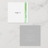 正方形、2.5インチx 2.5インチ名刺 スクエア名刺 (正面/裏面)