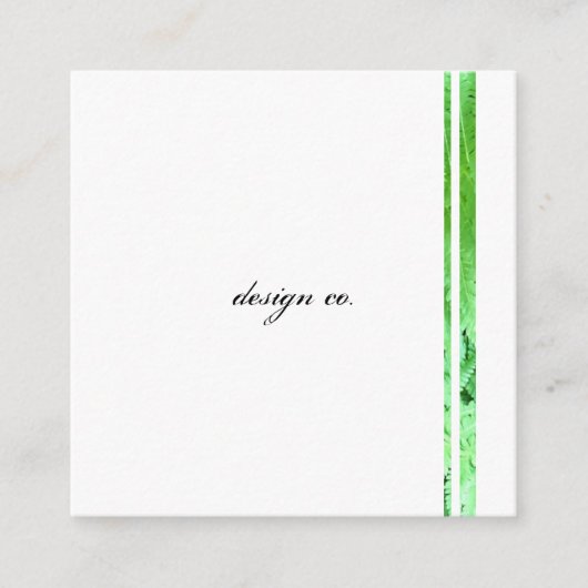 正方形、2.5インチx 2.5インチ名刺 スクエア名刺 (正面)