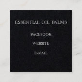 正方形、2.5インチx 2.5インチ名刺 スクエア名刺 (裏面)