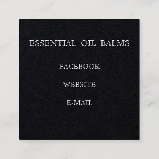 正方形、2.5インチx 2.5インチ名刺 スクエア名刺 (裏面)