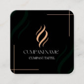 正方形、2.5インチx 2.5インチ名刺 スクエア名刺 (正面)