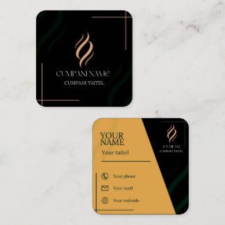 正方形、2.5インチx 2.5インチ名刺 スクエア名刺