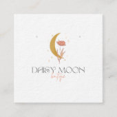 正方形、6.4 cm x 6.4イヤリングカード スクエア名刺 (正面)