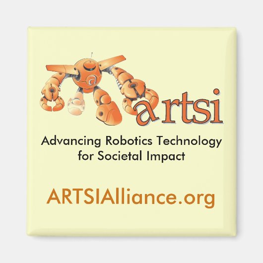 正方形ARTSIマグネット マグネット (正面)