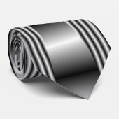 正方形BLACK/SILVER/GREYの首のタイ ネクタイ (ロール)