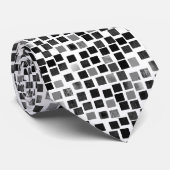 正方形v2 – 白に黒 ネクタイ (ロール)