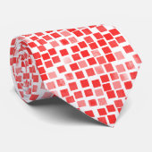 正方形v2 – 白の赤 ネクタイ (ロール)