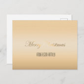 正月の黄金エレガント ポストカード (正面/裏面)
