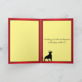 正月エレガントの丑の金ゴールド灯 シーズンカード (内部)