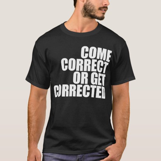 正来す、または修正される Tシャツ (正面)