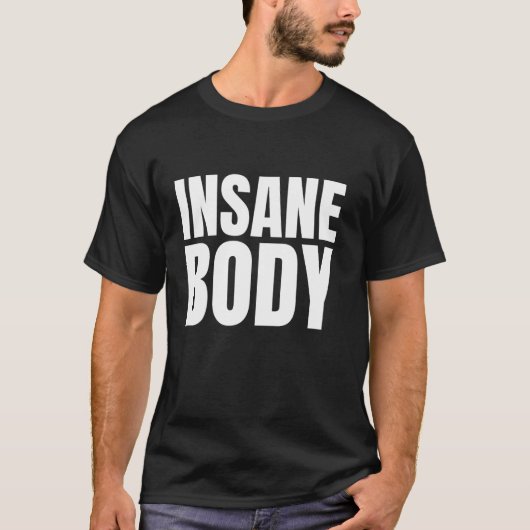 正気おもしろい体Tシャツ Tシャツ (正面)