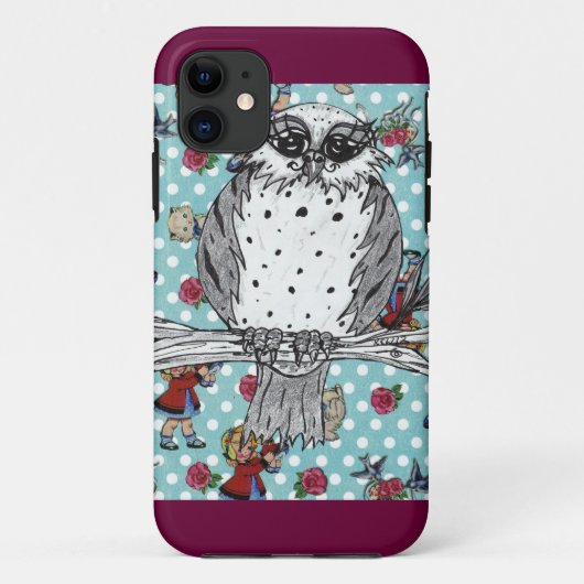 正気でないフクロウ4のiPhone 5の例 Case-Mate iPhoneケース (裏面)