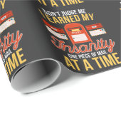 正気でないポスマンスおもしろいクリスマイ退職したルマン ラッピングペーパー (ロールコーナー)