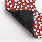 正気でないモノグラムパターン マウスパッド (コーナー)