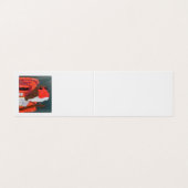 正気でないロビンの横の本によって折られる名刺 名刺 (外部フラット)