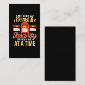 正気でない郵便おもしろい配達退職した員 名刺 (正面/裏面)