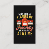 正気でない郵便おもしろい配達退職した員 名刺 (正面)