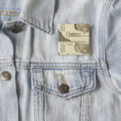 正気でない、イディオティック、ブラインド統計マップ 缶バッジ (インサイチュ)