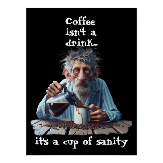 正気のカップ ポスター (正面)