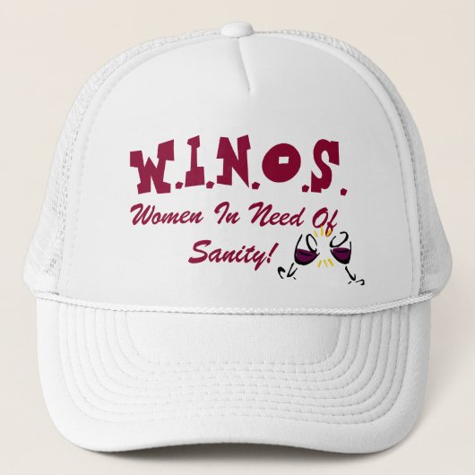 正気の帽子のためのワイン! キャップ (正面)