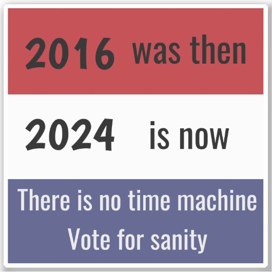 正気の投票 シール (正面)