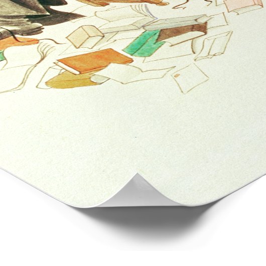 正気の風刺漫画の概要 ポスター (角)