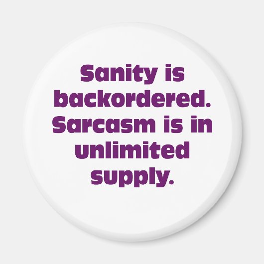 正気は秩序を失う マグネット (正面)