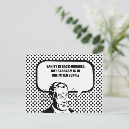 正気は逆順だが皮肉は無制限 ポストカード (スタンド正面)