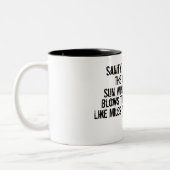 正気へのあなたのリンク ツートーンマグカップ (左)