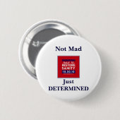 正気を元通りにする再結集-- 気違い、ちょうど断固とした 缶バッジ (正面&裏面)