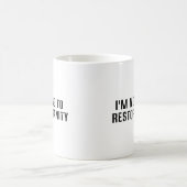 正気を取り戻すための投票 ステッカーサイズ コーヒーマグカップ (中央)