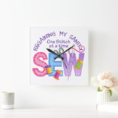 正気を取り戻す スクエア壁時計 (ホーム)