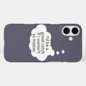 正気カスタムでない色ブラックベリーのケース Case-Mate iPhoneケース (裏面 (横))