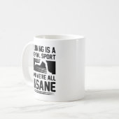 正気ランニングでない コーヒーマグカップ (正面左)