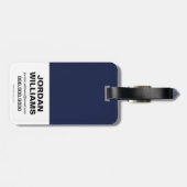 正疑問に思義の剣を持つ女の象徴 ラゲッジタグ (裏面横)