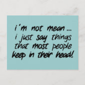 正直さ ポストカード (正面)