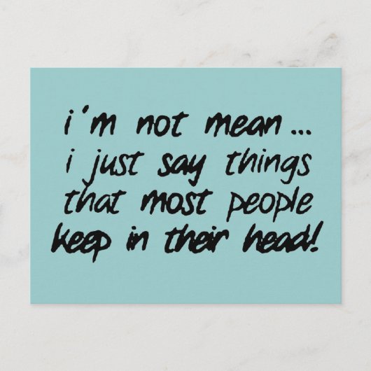 正直さ ポストカード (正面)