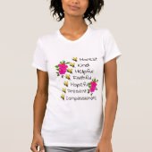 正直で、親切で、誠実で、思いやりがある Tシャツ (正面)