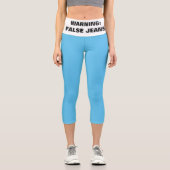 正直な人々にジーンズのふりをする カプリレギンス (正面)