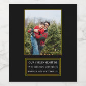 正直な先生が楽しむこのボトル ワインラベル (シングルラベル)