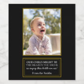 正直な先生が楽しむこのボトル ワインラベル (シングルラベル)